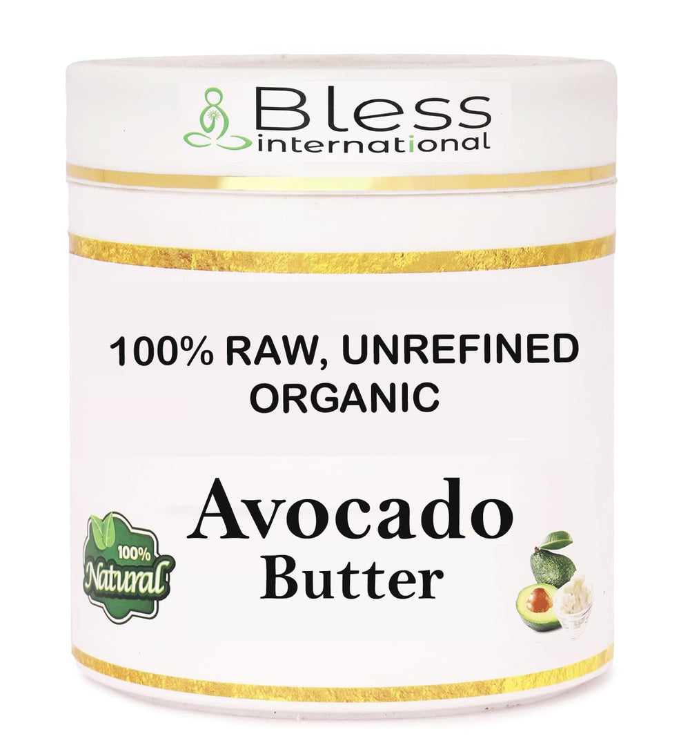 Beurre d'avocat cru Bless International pour le visage, hydratation douce et naturelle
