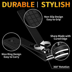 Coupe-ongles orteils BLESWIN, outil robuste pour ongles épais.