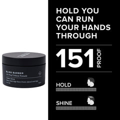 Blind Barber 151 Proof Deluxe Pomade – brillance élevée pour une apparence classique et nette