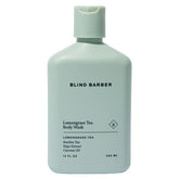 Blind Barber Lemongrass Tea Body Wash bottle closeup for a refreshing daily cleanse.