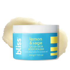Bliss Satin Skin gommage-corps Citron-Sauge: exfolie en douceur et révèle une peau satinée.