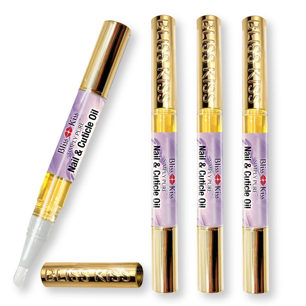 Stylo Bliss Kiss 4 Lavande Vanille, bouchon et corps pour une application précise.