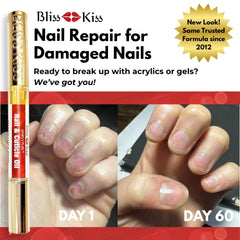 Ongles fragiles Bliss Kiss, renforcement visuel et souplesse accrue.