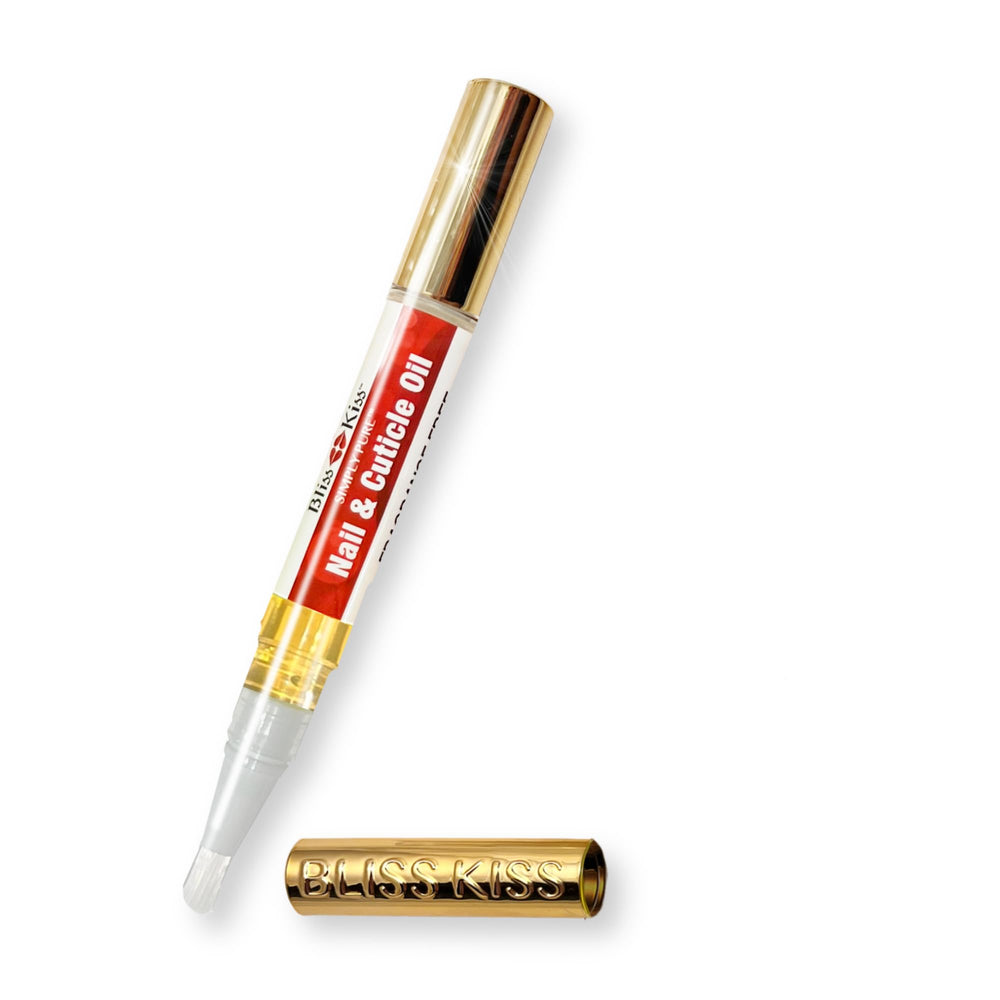 Stylo huile cuticules Bliss Kiss, hydratation ciblée pour cuticules sèches.