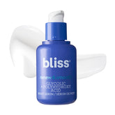 Bliss Sérum Nuit: bouteille prête à révéler l'éclat.
