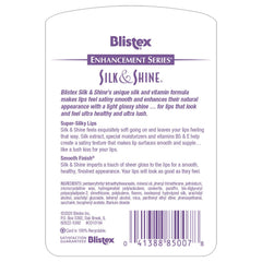 Blistex Silk & Shine avec extraits de soie et vitamines B5 et E.