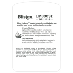 Application facile de Lip Boost Wellness sur les lèvres, soin rapide et efficace.