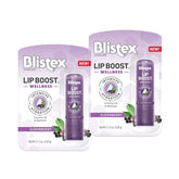 Emballage Blistex Lip Boost Wellness, pratique et recyclable pour votre routine hydratante.