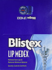 Texture riche de Lip Medex sur les lèvres pour un soin confortable.