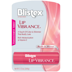 Blistex Lip Vibrance emballage élégant, parfait pour être transporté partout.