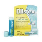 Blistex Simple & Sensible baume lèvres, hydratation durable pour lèvres sensibles.