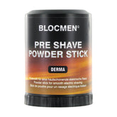 Blocmen Derma Poudre Pré-rasage Stick - emballage compact et élégant