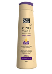 Blondz Only masque-tonifiant-violet-cheveux: neutralise les tons jaunes pour un blond plus lumineux.