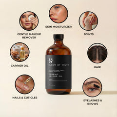 Bloom of Youth huile ricin hydratante pour peau, cheveux et ongles