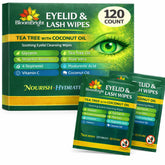 BloomBright lingettes yeux emballage pratique pour le nettoyage des paupières