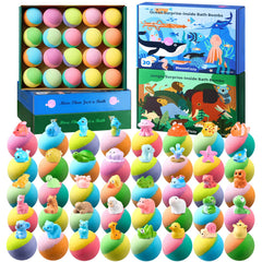 BloomFizzy bombes-bain mer: couleurs éclatantes et surprise animalier marin.
