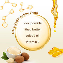Beurre de karité et jojoba dans BLOOMORA, texture nourrissante.