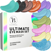 BLOOMORA patches yeux hydratants dans leur emballage individuel pour le quotidien.