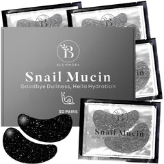 BLOOMORA patchs-yeux-mucin-escargot emballage-pratique facilite l'utilisation en voyage.