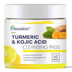 Blooskim pads curcuma kojique pour visage et corps – éclaire le teint et unifie la peau.