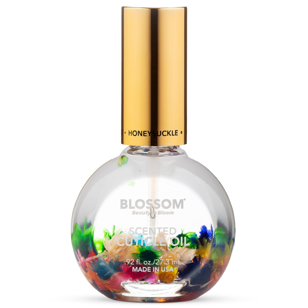 Blossom huile cuticule fleurs réelles, hydratation douce pour cuticules et ongles.
