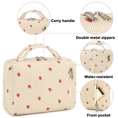 Bluboon sac-maquillage fermeture zippee, fermeture sécurisée pour les articles.
