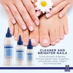 Bouteille professionnelle Blue Cross Cuticle Remover Cream en gros plan.