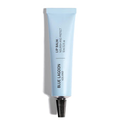 Blue Lagoon Lip Balm emballage élégant et recyclable, soin hydratant durable pour les lèvres.