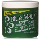 Blue Magic Après-Shampoing bergamote bouteille 355 ml — soin nourrissant pour cheveux et cuir chevelu.