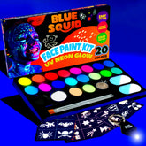 Blue Squid couleurs néon UV éclatantes pour visage et corps