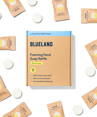 BLUELAND tablettes moussantes pour mains Perrine citron, expérience pratique et écologique