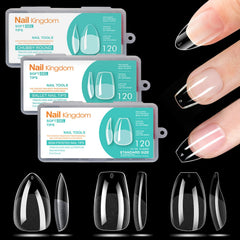 BlueZOO tips ongles amande court, rendu naturel et pose rapide.