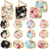 Miroir Blulu compact rectangulaire, pratique pour maquillage en déplacement.