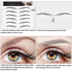 Blulu tatouages sourcils 4D transferts: imperméables et faciles à poser.
