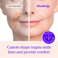 Bandes BLUMBODY visage discret, invisibles sur la peau.