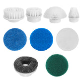 BlumWay ensemble 9en1: tête-brosse-plate-gros pour grandes surfaces, nettoyage efficace.