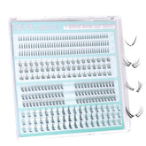 Boahankuke cils bas ensemble 308pcs, pack complet pour un regard agrandi et naturel.