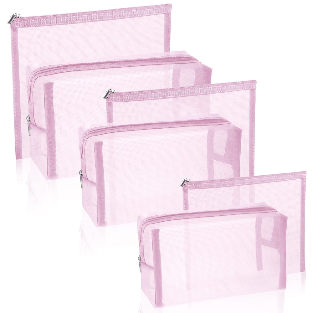 Boao ensemble 6 sacs mesh cosmétiques – rangement pratique et visibilité immédiate.