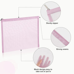 Boao sacs mesh voyage grand format – idéal pour cosmétiques et accessoires.