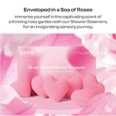 BoboSweeTree Rose aromathérapie, boule de douche, parfum floral apaisant.