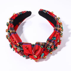 Accessoire cheveux Boderier Noel, serre-tete large et confortable.