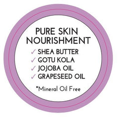 Body Boost Beurre lavande vanille, huiles rosehip pour la peau.