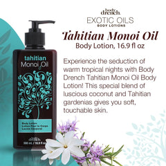 Ingrédients coco et monoi pour peau radieuse avec Body Drench Tahitian Monoi.