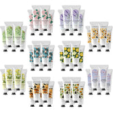 BODY & EARTH coffret 50 crèmes mains, hydratation légère et pratique