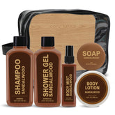 BODY & EARTH – Shampooing santal bois, nettoie en douceur et laisse frais.