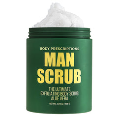 Body Prescriptions gommage-corps-homme 21oz twist-top: exfoliation en douceur après la douche.
