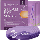 Body Restore masque yeux chauffant lavande Pack 5 pour détente rapide