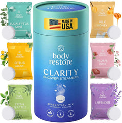 Body Restore tablettes douche Clarity pack: expérience spa à domicile relaxante