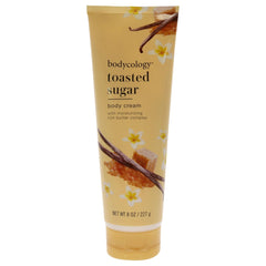 Bodycology creme hydratante pour le corps sucre toasté, texture cremeuse qui hydrate la peau.