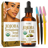 BodyJ4You huile jojoba bouteille compte-gouttes, hydratation visage douce et rapide